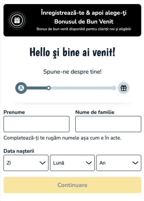 Schermata login Vlad