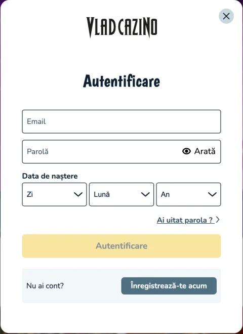 Schermata registrazione Vlad
